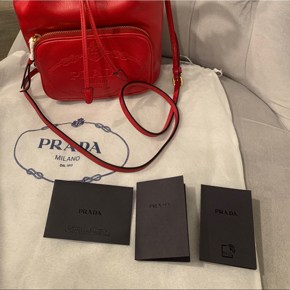 Prada red bucket bag - brand new - Picture 8 of 8